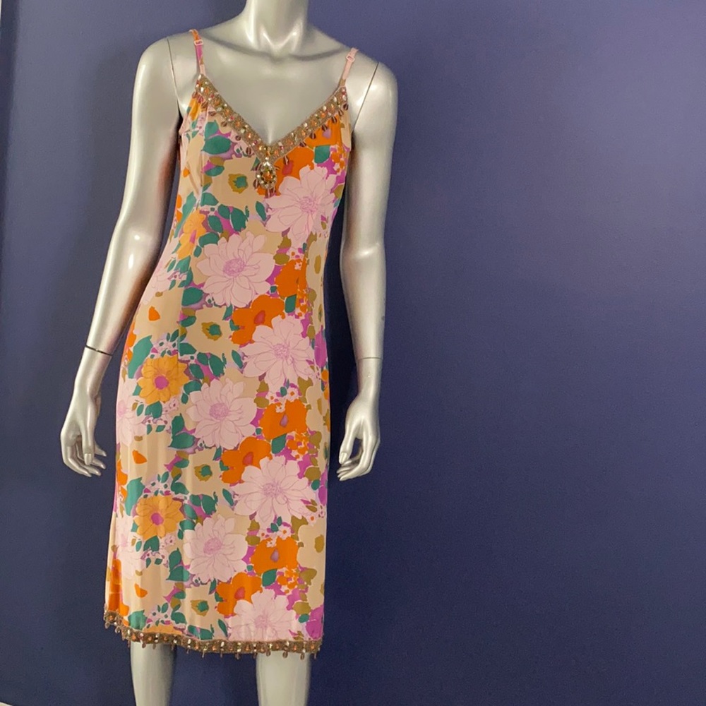 Plenty by Tracey Reese printed floral silk dress
